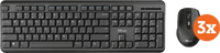 Trust Ody Stille Toetsenbord en Muis set QWERTY 3-Pack - thumbnail