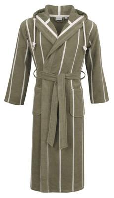 Carl Ross Carl Ross Unisex Badjas met Capuchon 35300 Lime green/Offwhite M