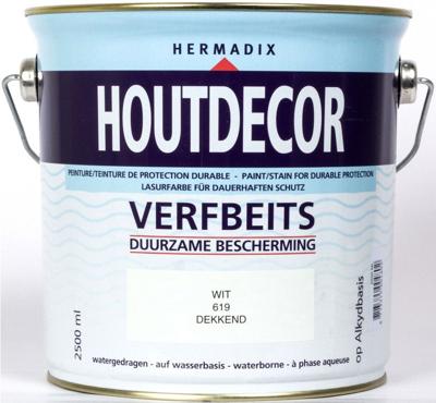 Houtdecor 619 wit 2500 ml - Hermadix