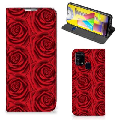 Samsung Galaxy M31 Smart Cover Red Roses Samsung Galaxy M31 Smart Cover Red Roses