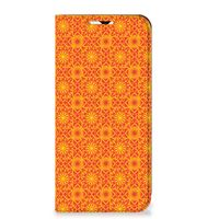 Samsung Galaxy A23 Hoesje met Magneet Batik Oranje