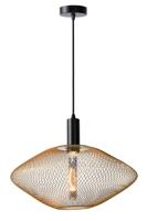 Lucide MESH - Hanglamp - Ø 45 cm - 1xE27 - Mat Goud / Messing