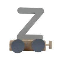 JeP kids houten treinletter Z-zilver