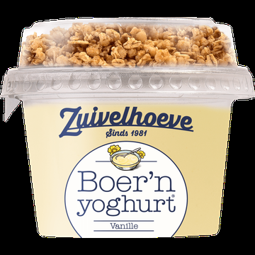 Zuivelhoeve Boer&apos;n yoghurt® Vanille & Muesli 170 g bij Jumbo