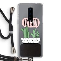 I love cacti: OnePlus 8 Transparant Hoesje met koord