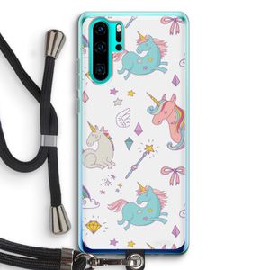 Fantasiewereld: Huawei P30 Pro Transparant Hoesje met koord