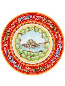 Dolce & Gabbana lot de 2 assiettes à soupe en porcelaine - Rouge