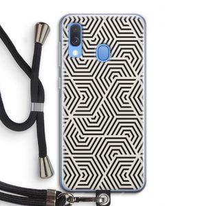 Magic pattern: Samsung Galaxy A40 Transparant Hoesje met koord