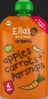 Ella&apos;s Kitchen Apples carrots & parsnips 4+ maanden knijpz bio