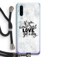 Partner in crime: Huawei P30 Transparant Hoesje met koord