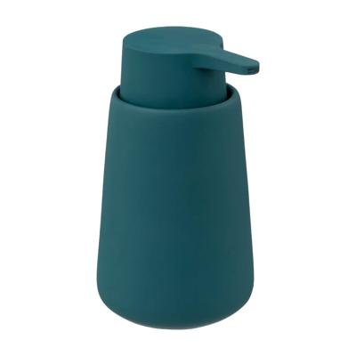 5Five Zeeppompje/dispenser Colorama - petrol blauw - 250 ml - keuken/badkamer/toilet