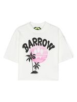 Barrow kids t-shirt en coton à imprimé graphique - Blanc - thumbnail