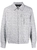 Karl Lagerfeld veste bomber en fil bouclé - Noir