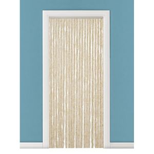Vliegengordijn/deurgordijn kattenstaart beige 90 x 220 cm   -