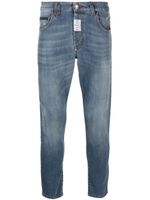 Philipp Plein jean skinny à patch logo - Bleu - thumbnail