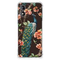 Motorola Moto E13 Case Anti-shock Pauw met Bloemen - thumbnail