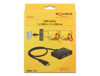 DeLOCK 87700 video splitter HDMI 2x HDMI - thumbnail