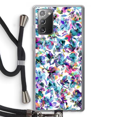 Hibiscus Flowers: Samsung Galaxy Note 20 / Note 20 5G Transparant Hoesje met koord