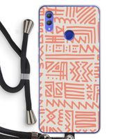 Marrakech Pink: Honor Note 10 Transparant Hoesje met koord Marrakech Pink: Honor Note 10 Transparant Hoesje met koord