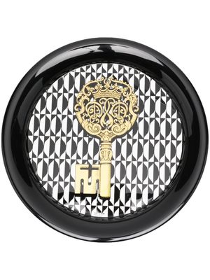 Fornasetti assiette à imprimé graphique - Noir