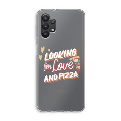 Pizza is the answer: Samsung Galaxy A32 5G Transparant Hoesje