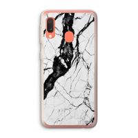 Witte marmer 2: Samsung Galaxy A20e Transparant Hoesje