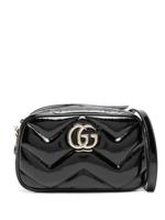 Gucci petit sac porté épaule à motif GG Marmont - Noir