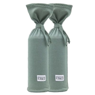 Meyco kruikenzak jersey basic forest green 2-pack Maat