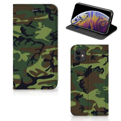 Apple iPhone 11 | Hoesje met Magneet | Army Dark