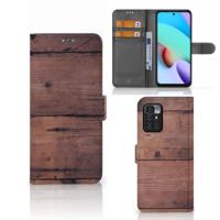 Xiaomi Redmi 10 | Book Style Case | Old Wood