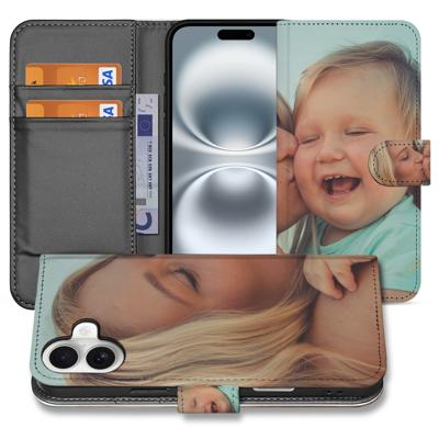 Book Case Hoesje Maken iPhone 16 | Eigen telefoonhoesje ontwerpen | Op maat gemaakt