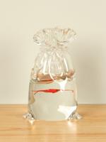 Glasdecoratie met 2 visjes, 13 cm