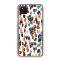 Tropical Dots: Google Pixel 4a Transparant Hoesje