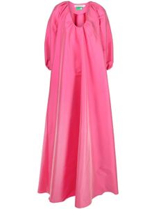 Bernadette robe longue évasée en satin - Rose