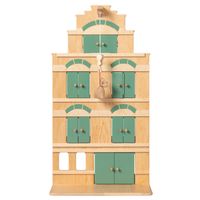 Van Dijk Toys houten speel Pakhuis groen inclusief erwtenzakje - Vintage groen( geschikt voor kinderopvang) - thumbnail
