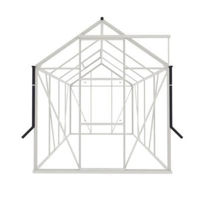 Tuinkas Kate II wit 3 mm veiligheidsglas - Royal well