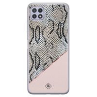 Samsung Galaxy A22 5G siliconen hoesje - Snake print