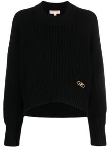 Michael Kors pull en maille à plaque logo - Noir