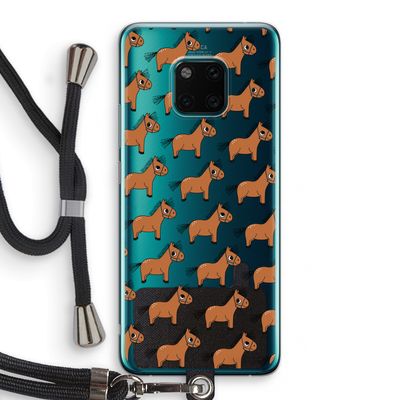 Pony: Huawei Mate 20 Pro Transparant Hoesje met koord