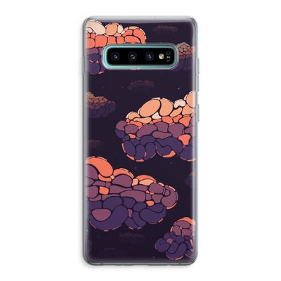 Patroon Wolken: Samsung Galaxy S10 Plus Transparant Hoesje