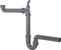 Cornat ruimtebesparende sifon 1 1/2 x40 - t353103r