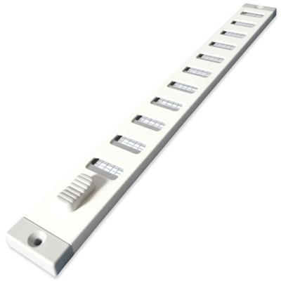 Aluminium Afsluitbaar Schuifrooster Opbouw 300 X 30mm - Wit