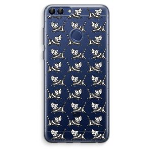 Zwarte poes: Huawei P Smart (2018) Transparant Hoesje
