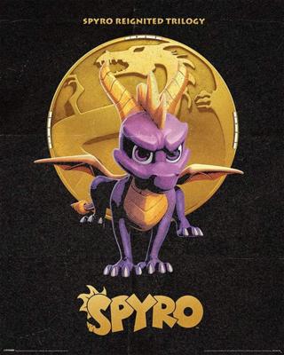 Poster Spyro Golden Dragon 40x50cm