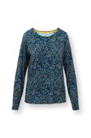 Pip Studio Tina Top Lange Mouw Daisy Dreams Blauw XXL