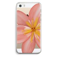 Pink Ellila Flower: iPhone 5 / 5S / SE Transparant Hoesje