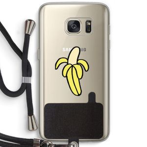 Banana: Samsung Galaxy S7 Transparant Hoesje met koord