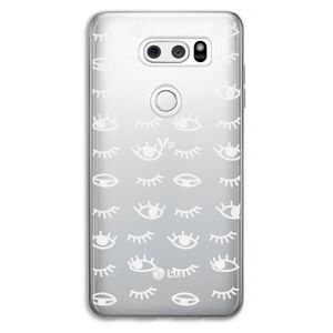 Eye pattern #3: LG V30 Transparant Hoesje