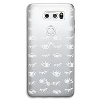 Eye pattern #3: LG V30 Transparant Hoesje