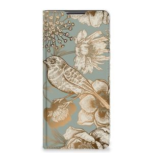 Smart Cover voor Samsung Galaxy S20 FE Vintage Bird Flowers